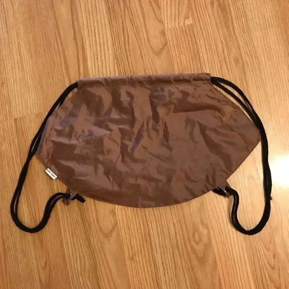 Football Shaped Cinch String Drawstring Backpack